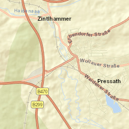 Pressath Street Map
