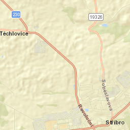 Stříbro Street Map