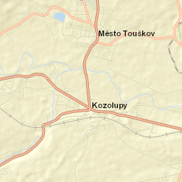 Město Touškov Street Map