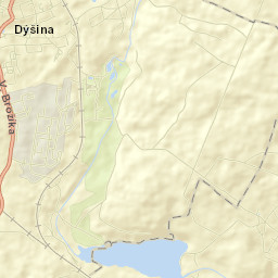 Dýšina Street Map