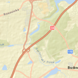 Dobříš Street Map