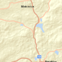 Neveklov Street Map