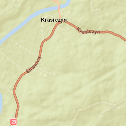 Krasiczyn Street Map