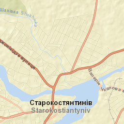 Starokostiantyniv Street Map