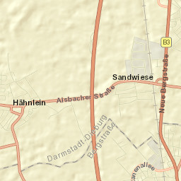 Alsbach-Hähnlein Street Map
