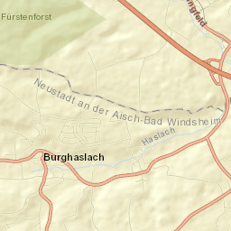 Burghaslach Street Map