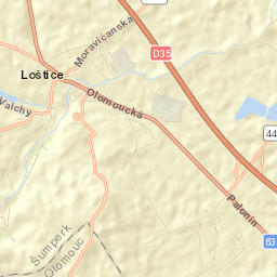 Loštice Street Map