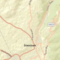 Šternberk Street Map