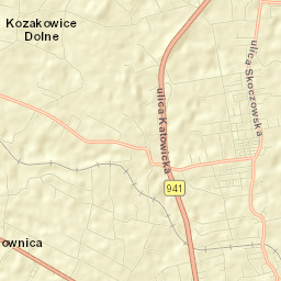 Powiat cieszyński Street Map
