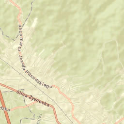 Łodygowice Street Map