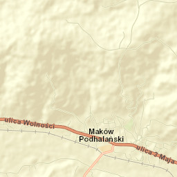 Maków Podhalański Street Map