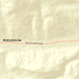 Krzczonów Street Map