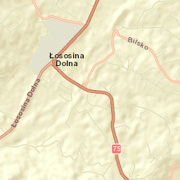 Łososina Dolna Street Map
