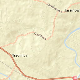 Trzcinica Street Map