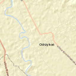 Odrzykoń Street Map