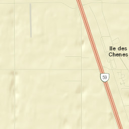 Ile des Chênes Street Map