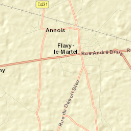 Flavy-le-Martel Street Map