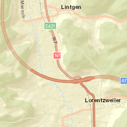 Lintgen Street Map