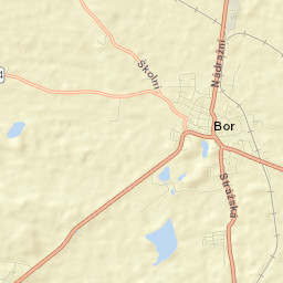 Bor Street Map