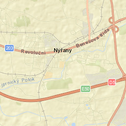 Nýřany Street Map
