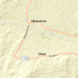 Obecnice Street Map