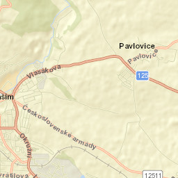 Vlašim Street Map