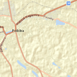 Polička Street Map