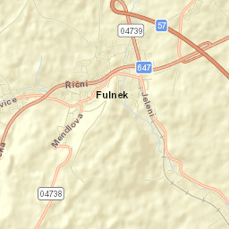 Fulnek Street Map
