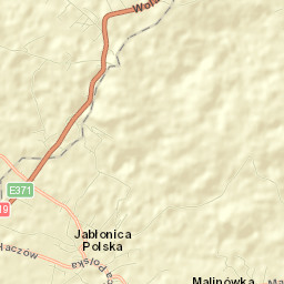 Jabłonica Polska Street Map