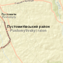 Pustomyty Street Map