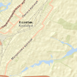 Kozyatyn Street Map
