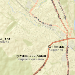 Kupjansk Street Map