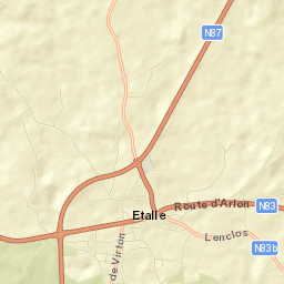 Étalle Street Map