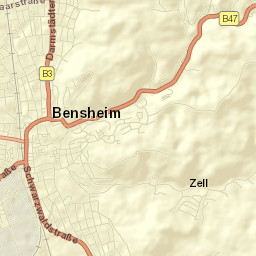 Bensheim Street Map
