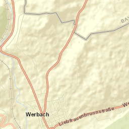 Werbach Street Map