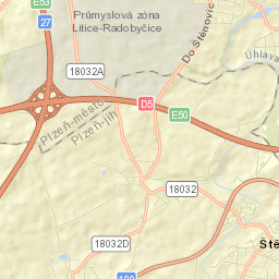 Štěnovice Street Map