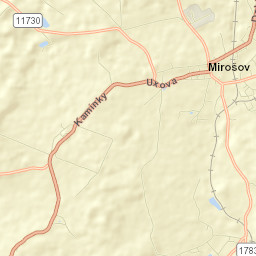 Mirošov Street Map
