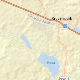 Křížová Street Map