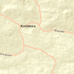 Korzenna Street Map