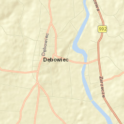 Dębowiec Street Map
