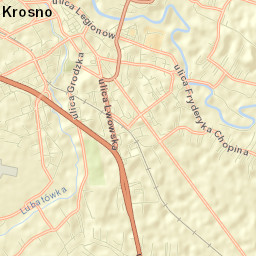 Krosno Street Map