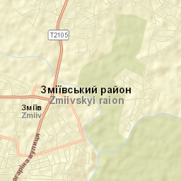 Zmiyiv Street Map