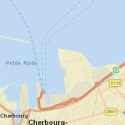 Cherbourg-Octeville Street Map