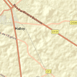 Grandvilliers Street Map