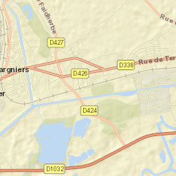 Tergnier Street Map