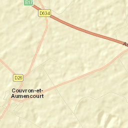 Couvron-et-Aumencourt Street Map