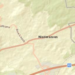 Niederanven Street Map