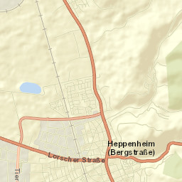 Heppenheim an der Bergstrasse Street Map