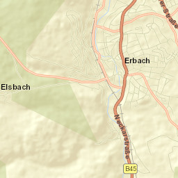 Erbach Street Map