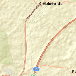 Großrinderfeld Street Map
